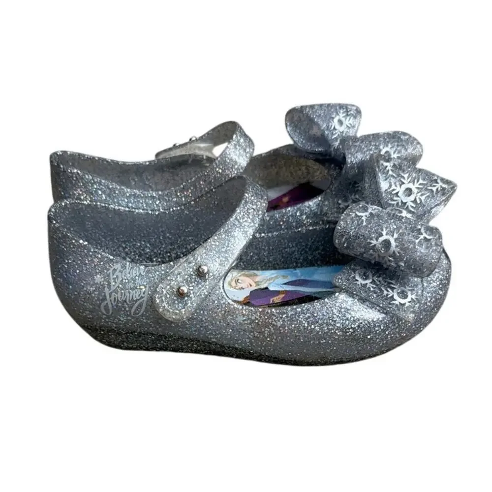 Mini Melissa x Frozen Jelly Shoes Maryjane Anna Elsa Toddler Size 11